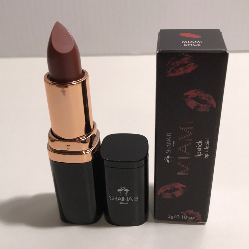 Shaina B Miami lipstick in shade Miami Spice NEW